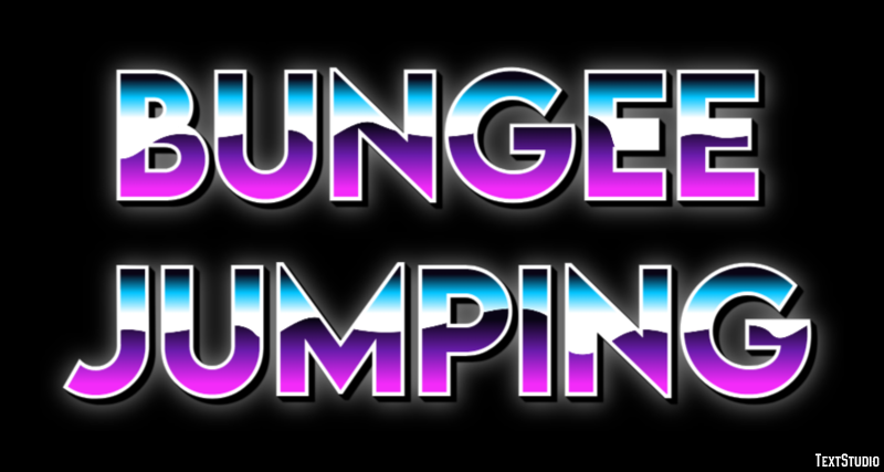 Bungee Jumping Efeito de texto