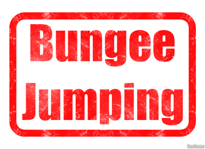 Bungee Jumping Efeito de texto
