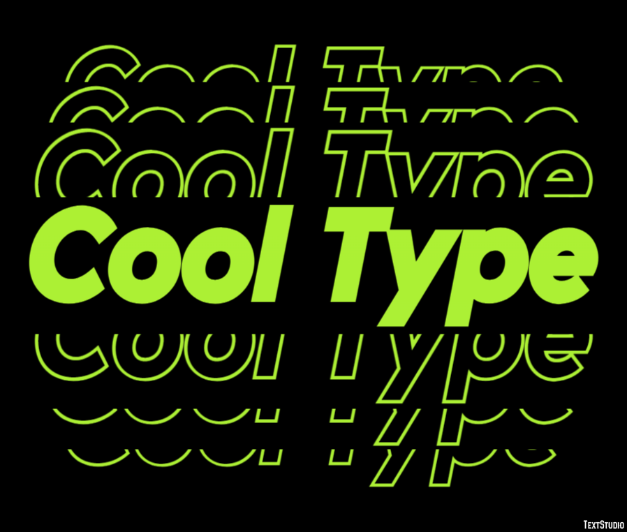 Cool Type Effet de Texte