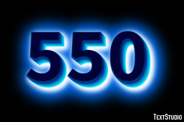 550 Text Effect