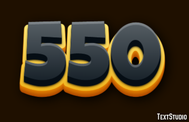 550 Text Effect