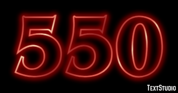 550 Text Effect