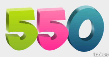 550 Text Effect