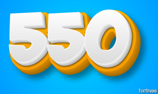 550 Text Effect