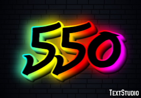 550 Text Effect