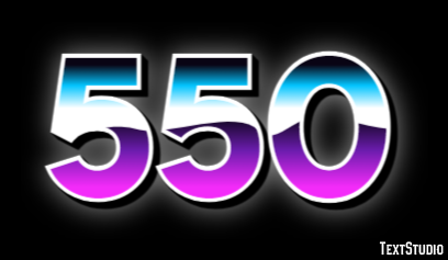 550 Text Effect