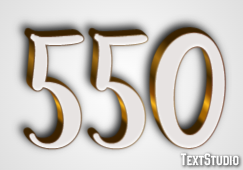 550 Text Effect