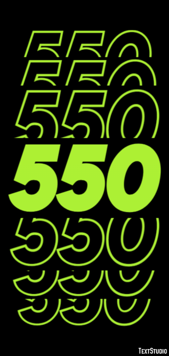 550 Text Effect