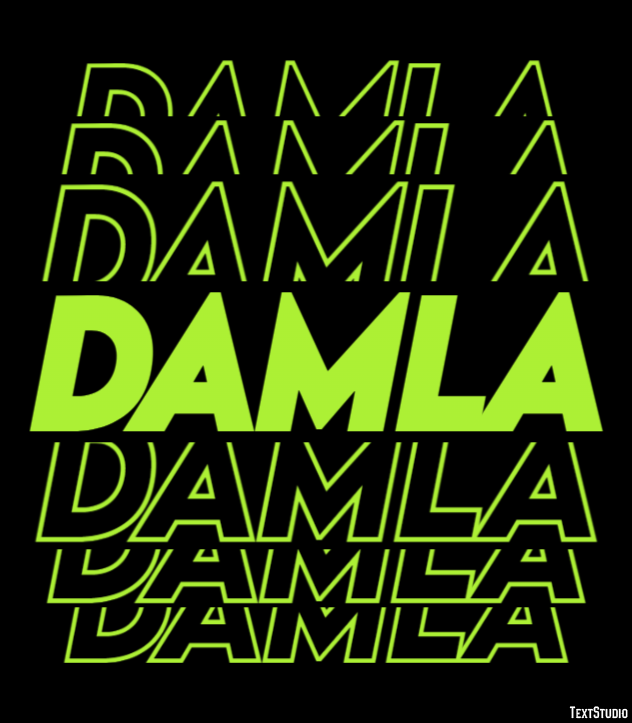 Damla Effetto testo