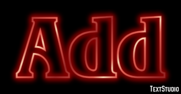 Add Text effect