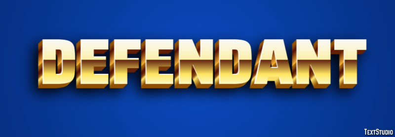 Defendant Text Effect