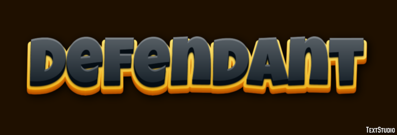 Defendant Text Effect