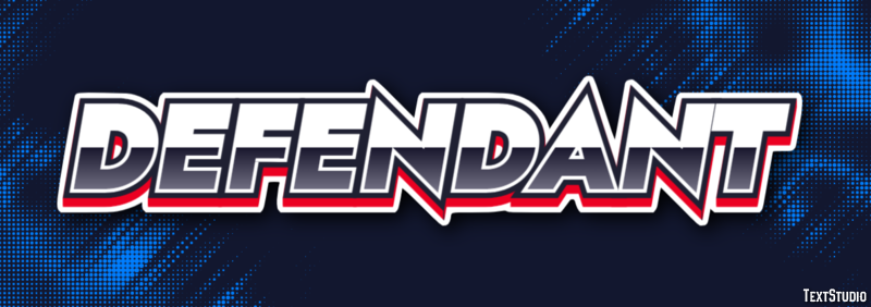 Defendant Text Effect