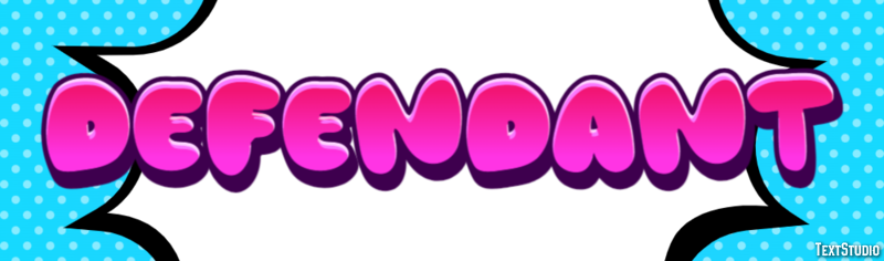 Defendant Text Effect