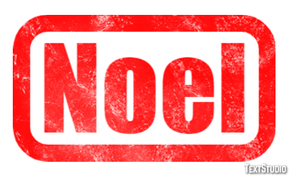 Noel Efecto de texto