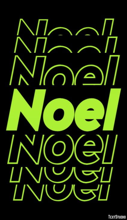 Noel Efecto de Texto