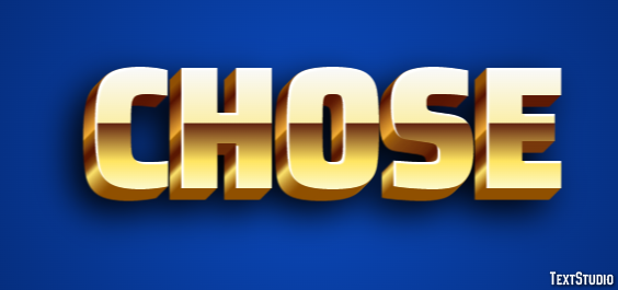 Chose Text Effect