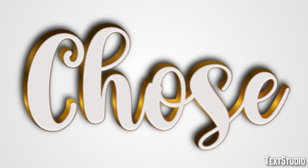 Chose Text Effect