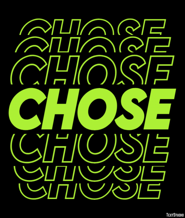 Chose Text Effect