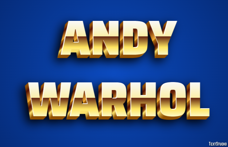 Andy Warhol Efecto de Texto