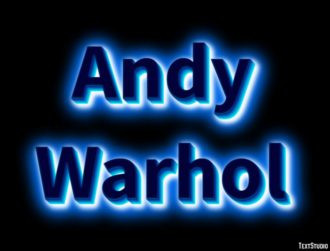 Andy Warhol Efecto de Texto
