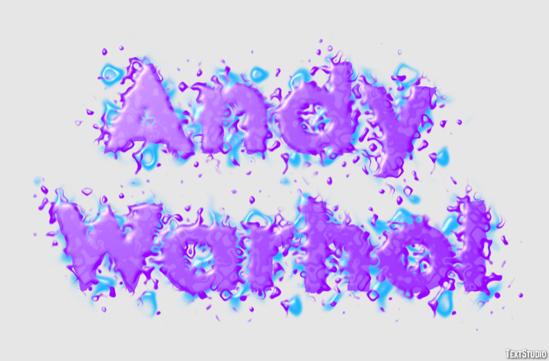 Andy Warhol Efecto de Texto