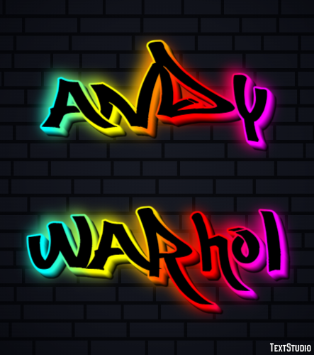 Andy Warhol Efeito do texto