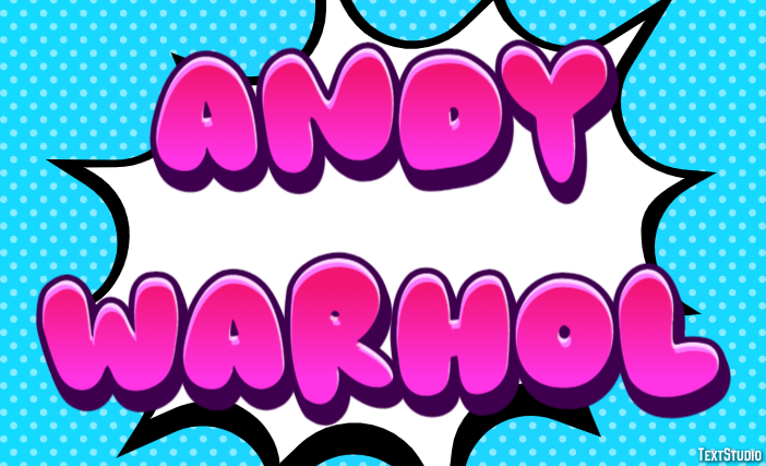 Andy Warhol Efecto de Texto