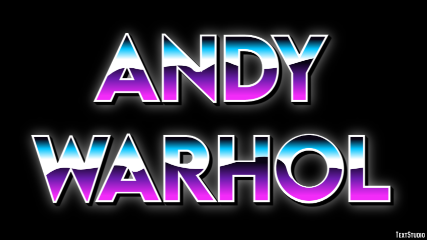 Andy Warhol Efeito do texto