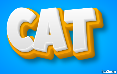 Cat Text effect