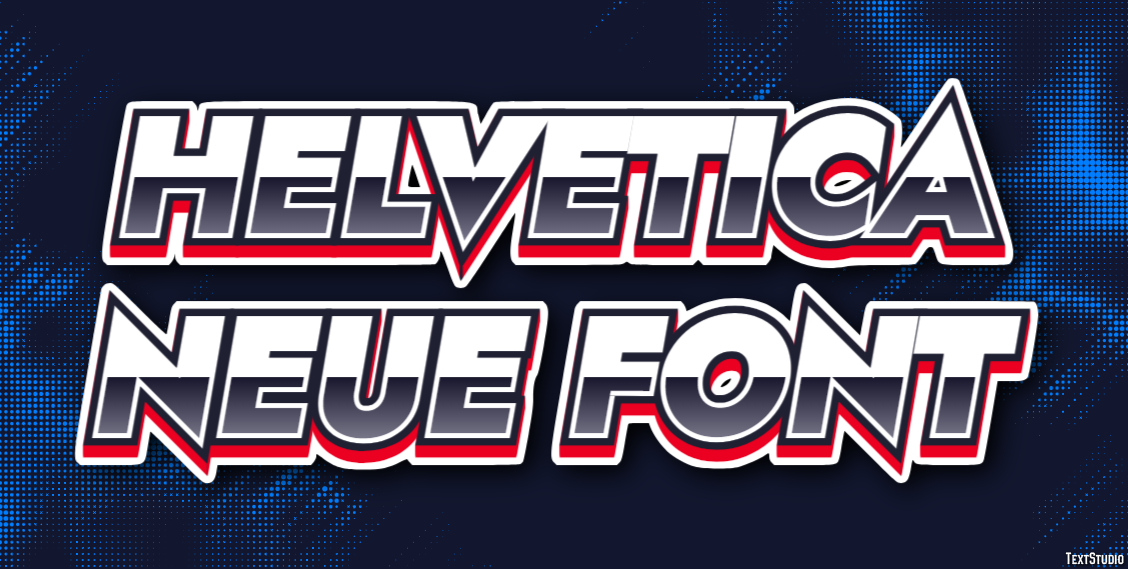 Helvetica Neue Font テキスト効果
