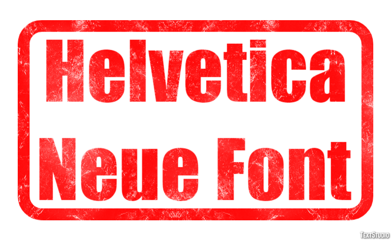 Helvetica Neue Font テキスト効果