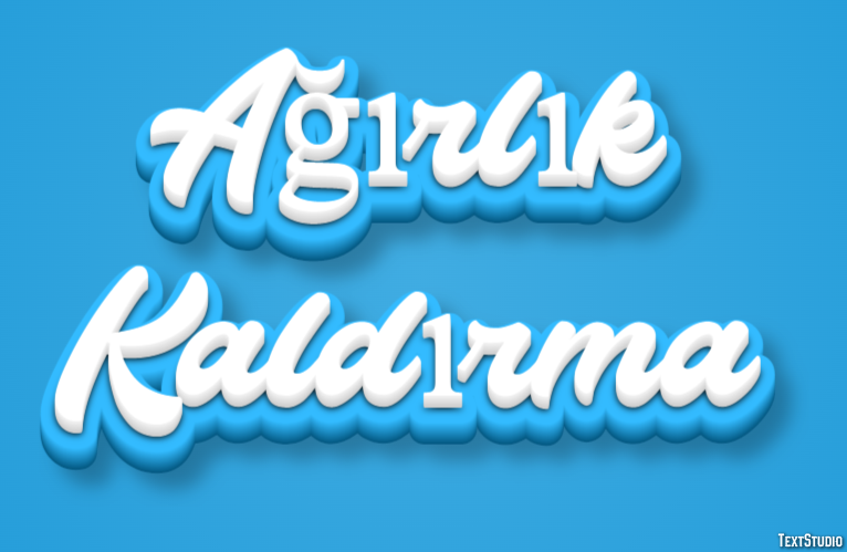 Ağırlık Kaldırma Metin Efekti