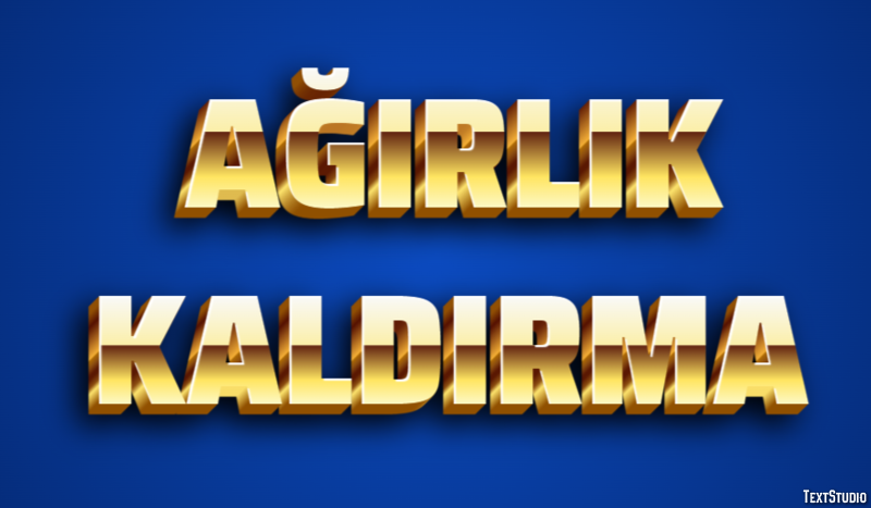 Ağırlık Kaldırma Metin efekti