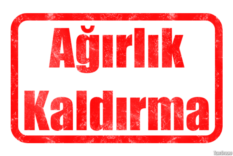 Ağırlık Kaldırma Metin efekti