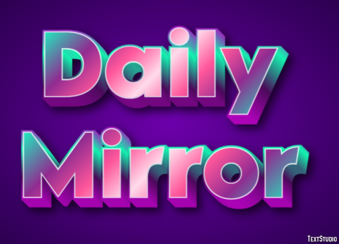 Daily Mirror Tekst Effect