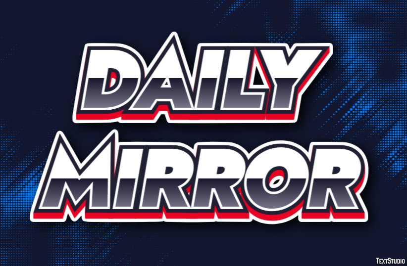 Daily Mirror Effet de Texte