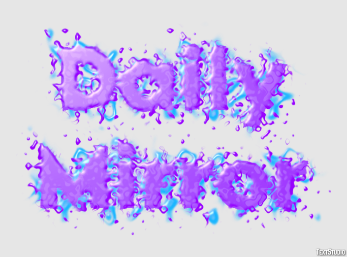 Daily Mirror Effet de Texte