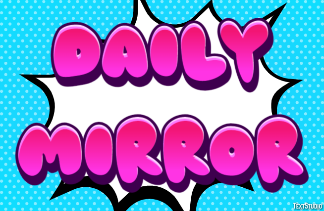 Daily Mirror Effet de Texte