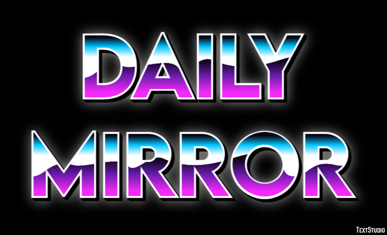 Daily Mirror Effet de Texte