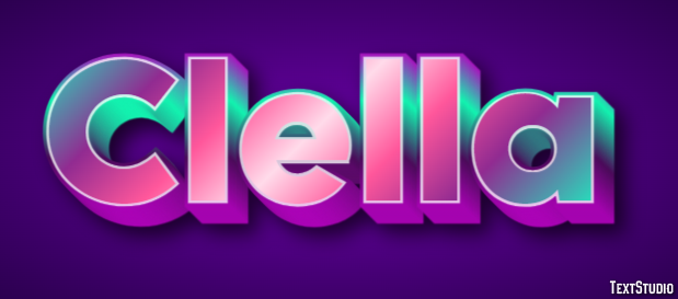 Clella Tekst Effect