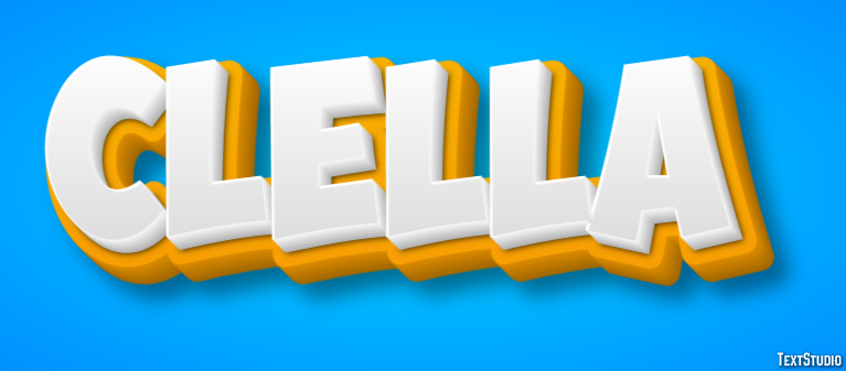 Clella Text effect