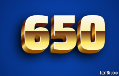 650 Text Effect