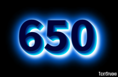 650 Text Effect