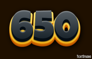 650 Text Effect