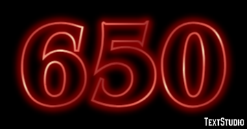 650 Text Effect