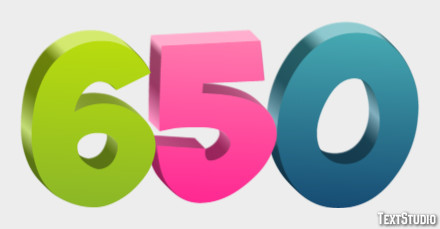 650 Text Effect
