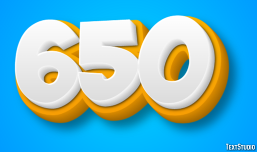 650 Text Effect