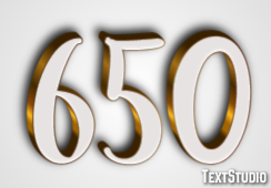 650 Text Effect