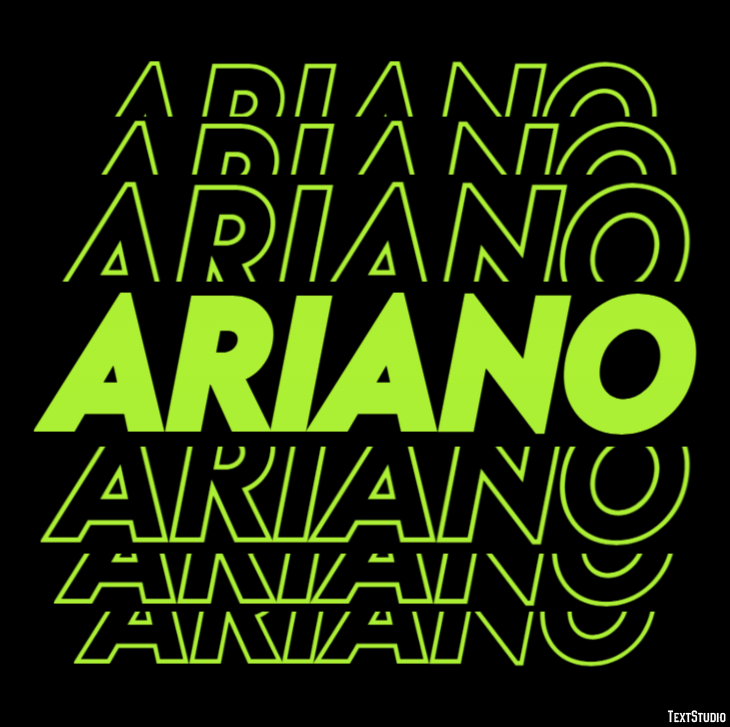 Ariano Text Effect